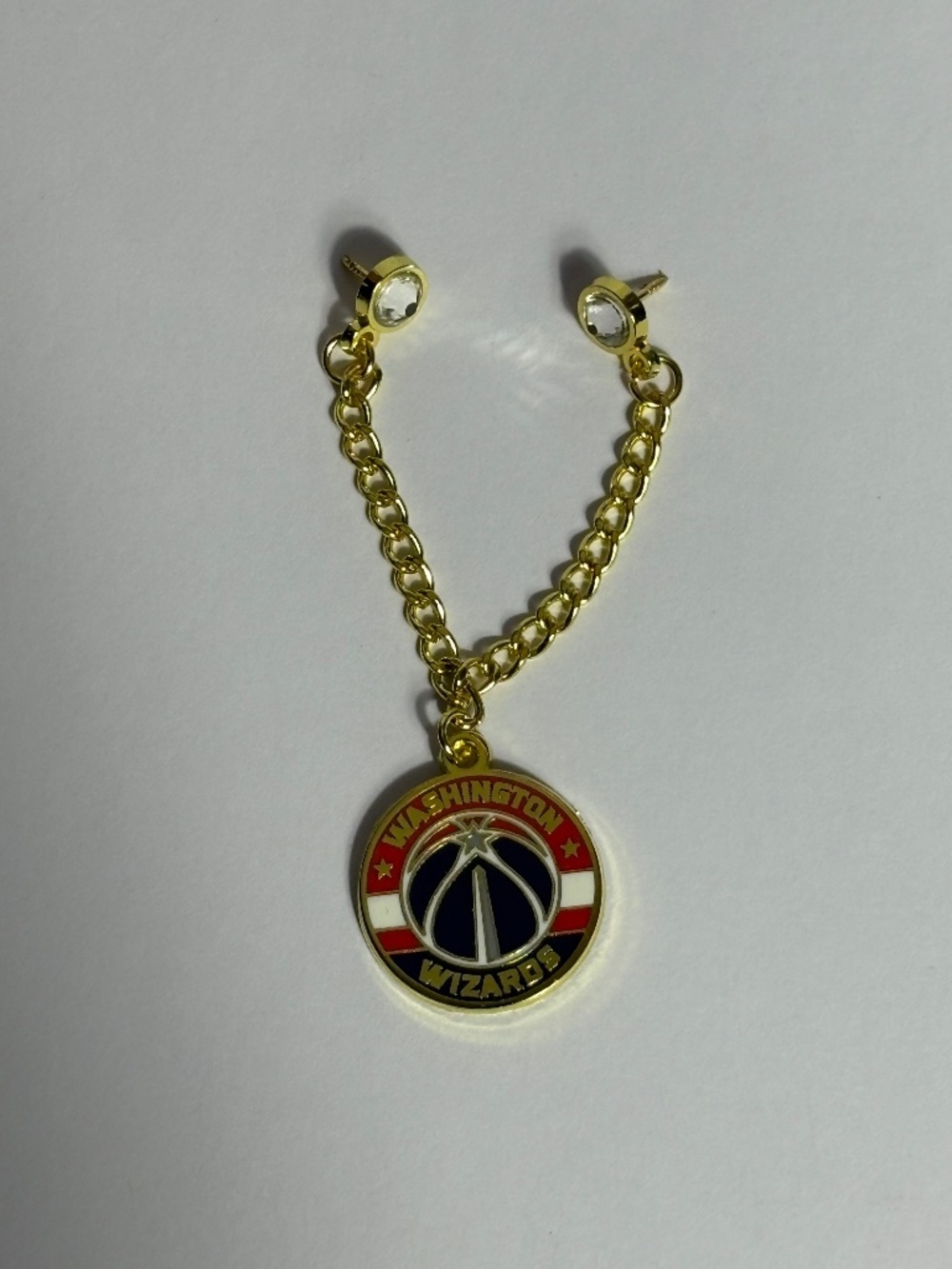 Washington Wizards Chain Hat Pin Red Gold Pins Streetwear New Era Hats Hatpin